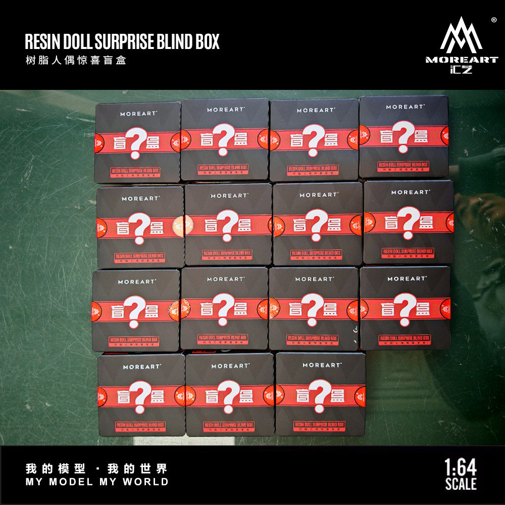 MoreArt 1:64 Resin Doll Figure Surprise Blind Box (1 Random Figure Per Blind Box)