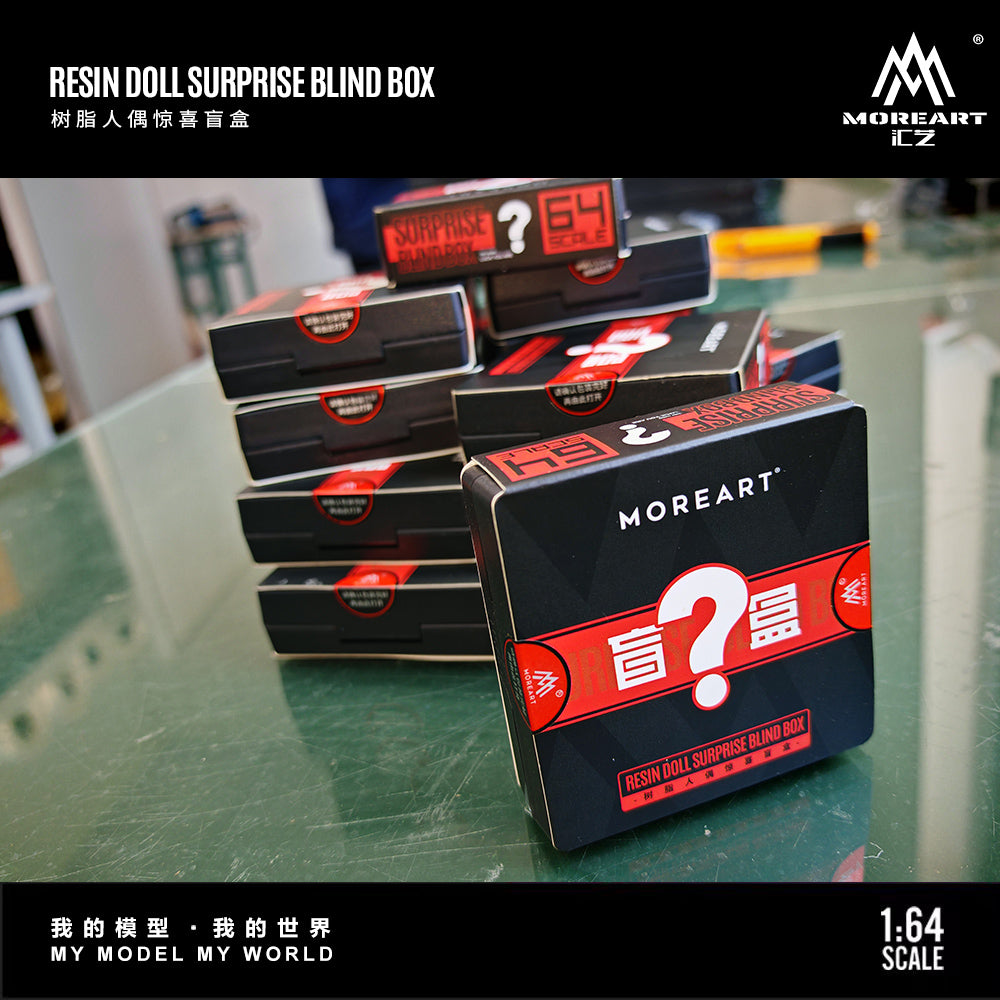 MoreArt 1:64 Resin Doll Figure Surprise Blind Box (1 Random Figure Per Blind Box)