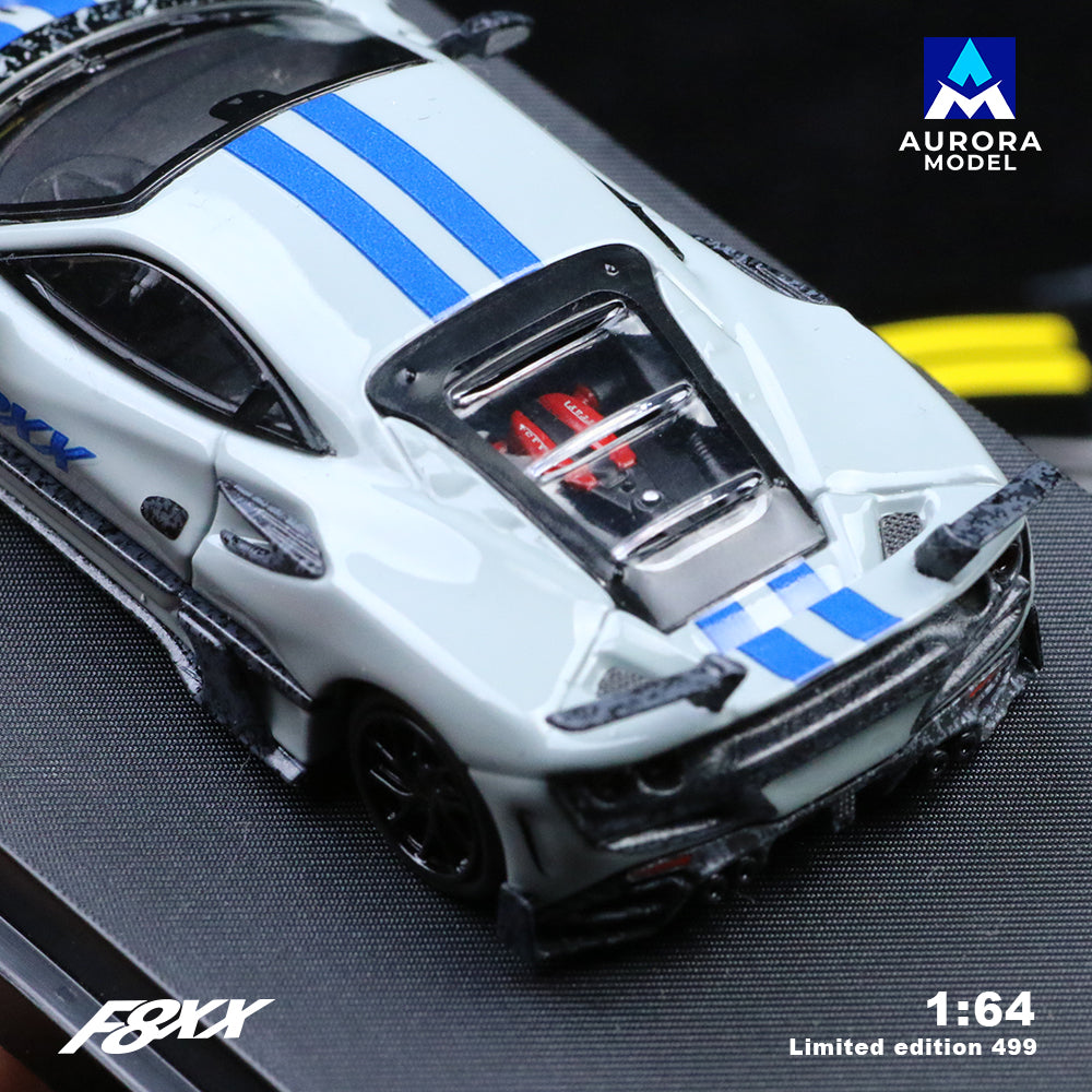 Aurora Model 1:64 Ferrari F8 F8XX Mansory Custom Cement Grey