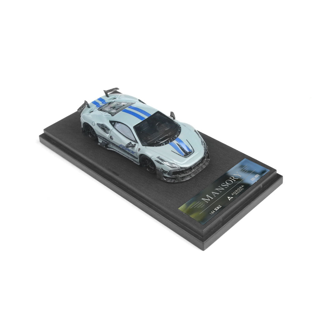 Aurora Model 1:64 Ferrari F8 F8XX Mansory Custom Cement Grey