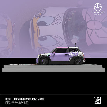 Time Micro 1:64 Mini Cooper Disney Daisy Duck Edition with Metal Cargo Container