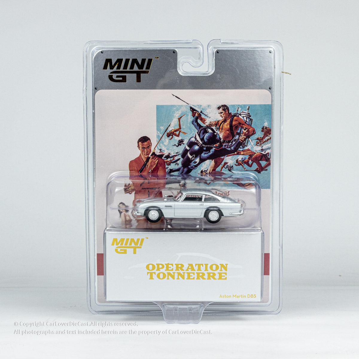 Mini GT 1:64 Aston Martin DB5 “ Thunderball” Blister Packaging French Version (MGT00901-007F)