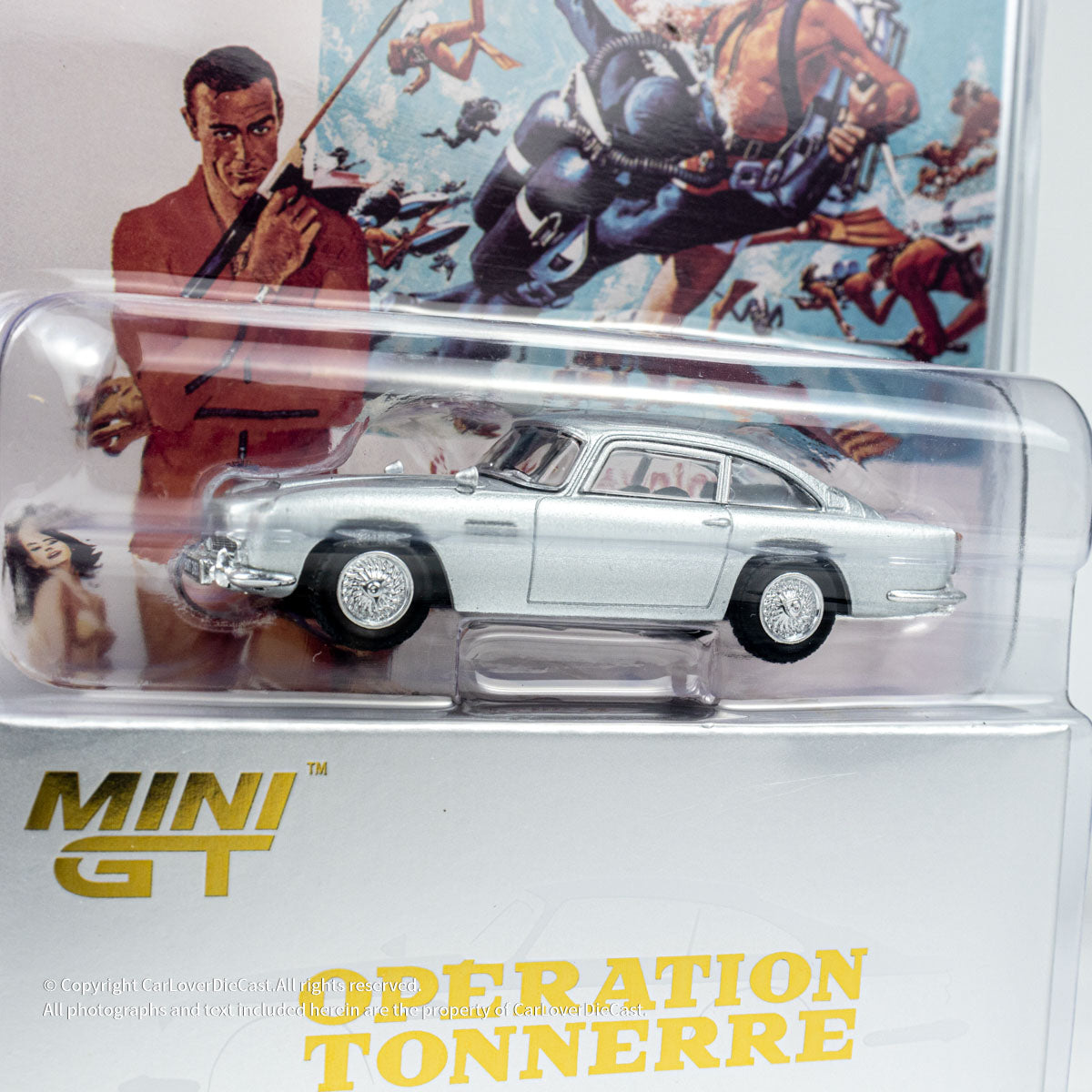 Mini GT 1:64 Aston Martin DB5 “ Thunderball” Blister Packaging French Version (MGT00901-007F)