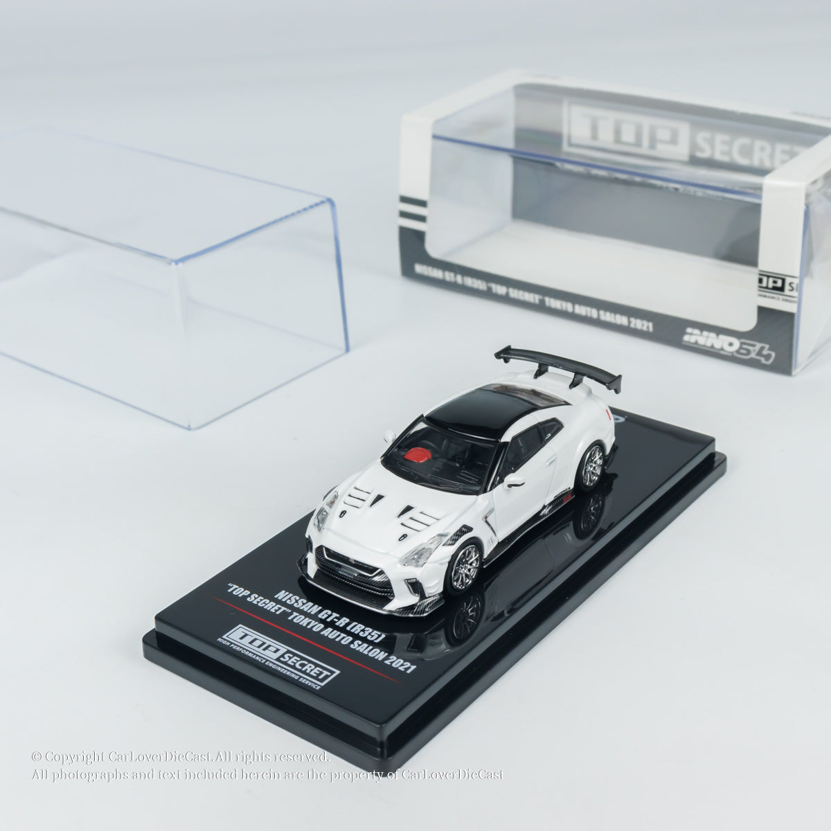 INNO64 1:64 NISSAN GT-R (R35) TOP SECRET Tokyo Auto Salon 2021 (IN64-R35TS-TAS2021)