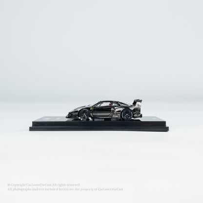 INNO64 1:64 Ferrari LBWK F40 Chrome Black (Chance of a Chase Car) (IN64-LBWKF40-CHB)