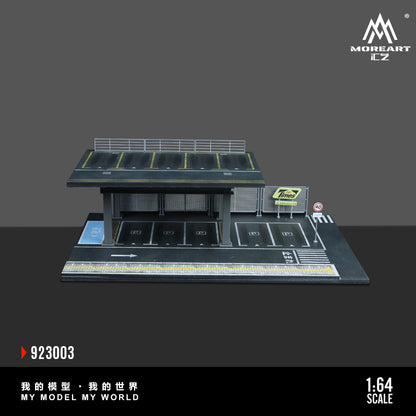 MoreArt 1:64 Street Structure Platform Parking Scene Diorama Version C