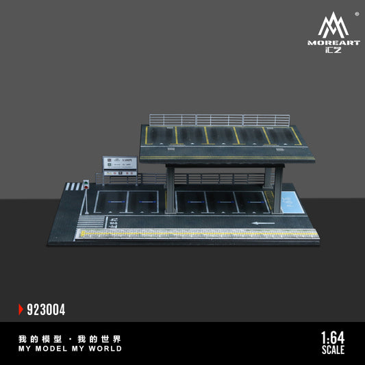 MoreArt 1:64 Street Structure Platform Parking Scene Diorama Version D