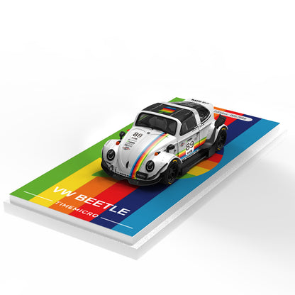Time Micro 1:64 Volkswagen Beetle White Apple Edition