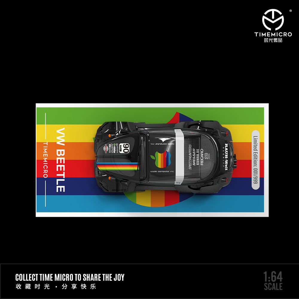 Time Micro 1:64 Volkswagen Beetle Black Apple Edition