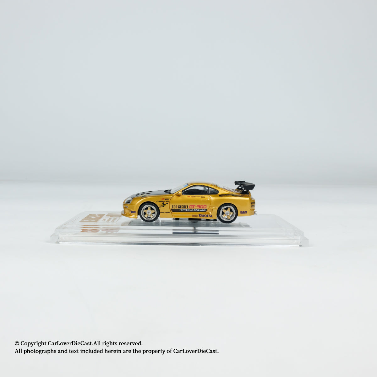 BM Creations Toyota Top Secret GT300 Supra (JZA80) Gold (Hong Kong Toy Salon 2024) Openable Engine Hood with Detailed Engine (Limited to ONE per customer only, otherwise order will be cancelled)