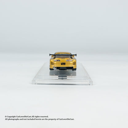 BM Creations Toyota Top Secret GT300 Supra (JZA80) Gold (Hong Kong Toy Salon 2024) Openable Engine Hood with Detailed Engine (Limited to ONE per customer only, otherwise order will be cancelled)
