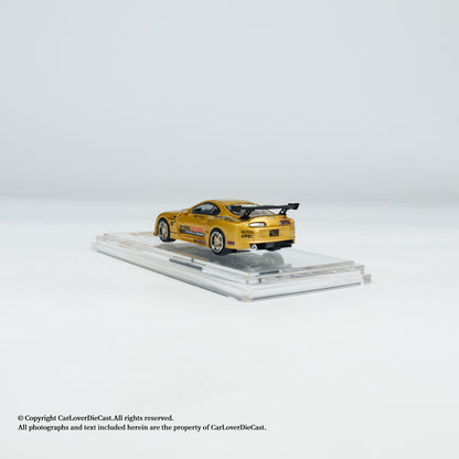 BM Creations Toyota Top Secret GT300 Supra (JZA80) Gold (Hong Kong Toy Salon 2024) Openable Engine Hood with Detailed Engine (Limited to ONE per customer only, otherwise order will be cancelled)