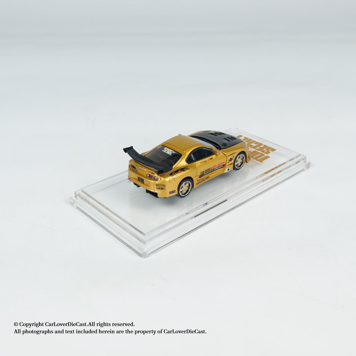 BM Creations Toyota Top Secret GT300 Supra (JZA80) Gold (Hong Kong Toy Salon 2024) Openable Engine Hood with Detailed Engine (Limited to ONE per customer only, otherwise order will be cancelled)