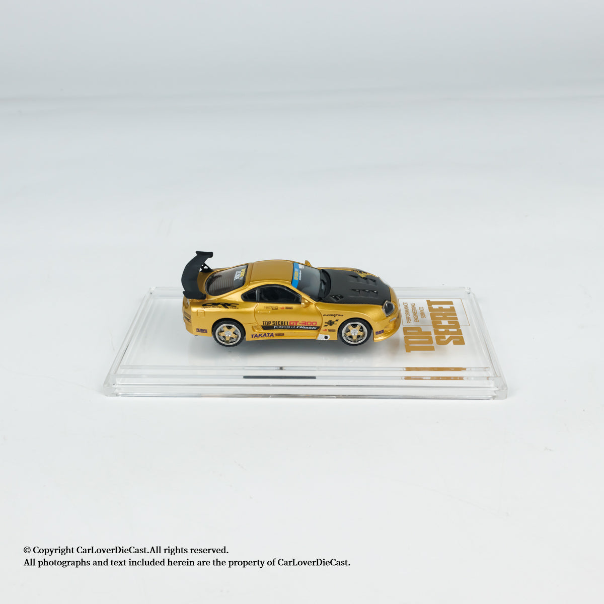 BM Creations Toyota Top Secret GT300 Supra (JZA80) Gold (Hong Kong Toy Salon 2024) Openable Engine Hood with Detailed Engine (Limited to ONE per customer only, otherwise order will be cancelled)