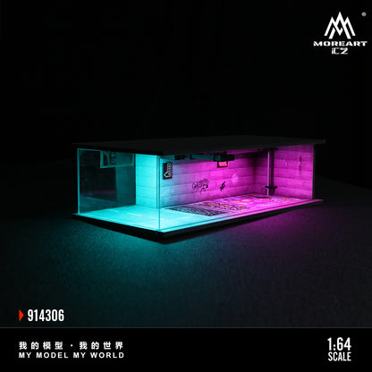 MoreArt 1:64 Cyberpunk Series 04 Diorama Blue and Purple LED Light