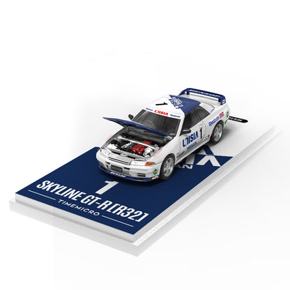 Time Micro 1:64 Nissan Skyline GT-R R32 UNISIA #1 Openable Front Detailed Engine