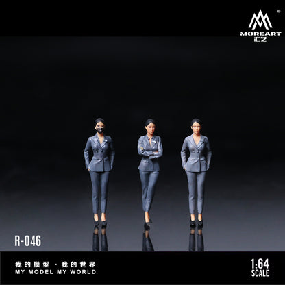 MoreArt 1:64 4S Car Dealership Salesperson Doll Set (3 Figures Set)