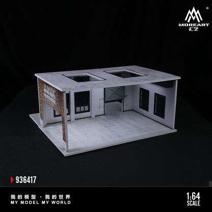 MoreArt 1:64 Factory Building B Scene Model LED Light Diorama