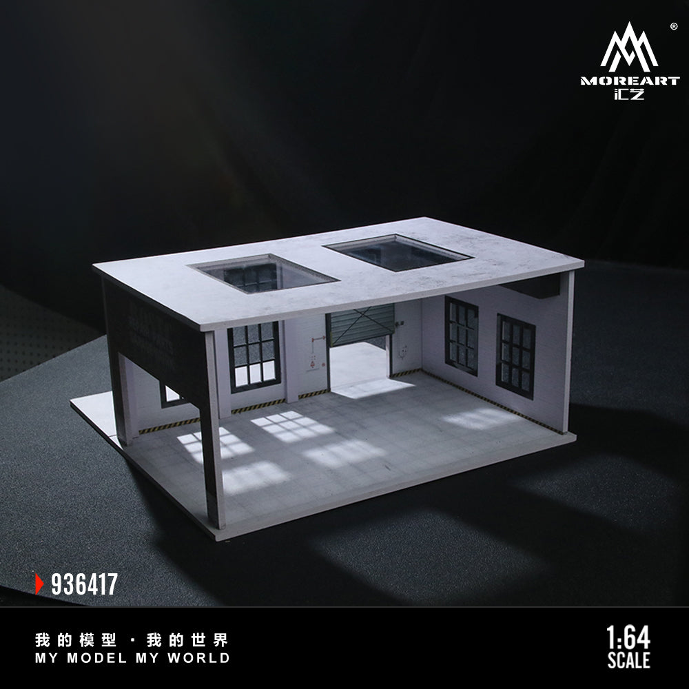 MoreArt 1:64 Factory Building B Scene Model LED Light Diorama