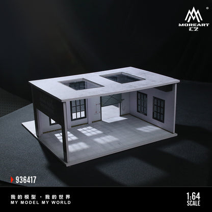 MoreArt 1:64 Factory Building B Scene Model LED Light Diorama
