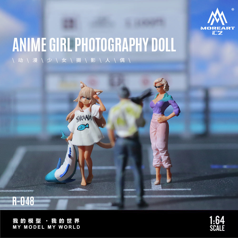 MoreArt 1:64 Anime Girl Photography Doll Set (3 Figures Set)