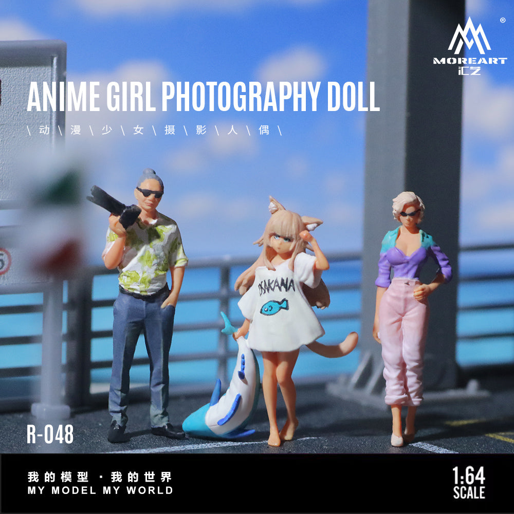 MoreArt 1:64 Anime Girl Photography Doll Set (3 Figures Set)
