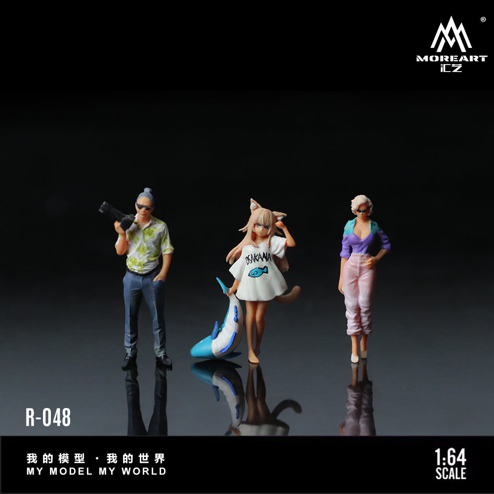 MoreArt 1:64 Anime Girl Photography Doll Set (3 Figures Set)