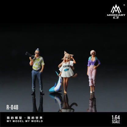 MoreArt 1:64 Anime Girl Photography Doll Set (3 Figures Set)