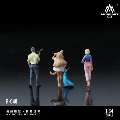 MoreArt 1:64 Anime Girl Photography Doll Set (3 Figures Set)