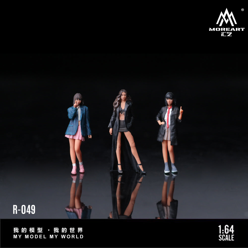 MoreArt 1:64 Wind Breaker and Pretty Doll Set (3 Figures Set)