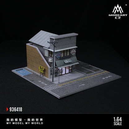 MoreArt 1:64 Japanese Candy Shop Scene Model LED Light Diorama