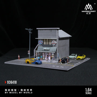 MoreArt 1:64 Japanese Candy Shop Scene Model LED Light Diorama