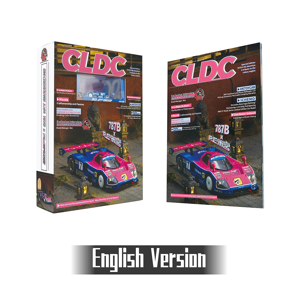 BM Creations x CLDC CarBook Vol. 7 BM Creations 1:64 Mazda 787B X RE Amemiya with Magazine (English Version)