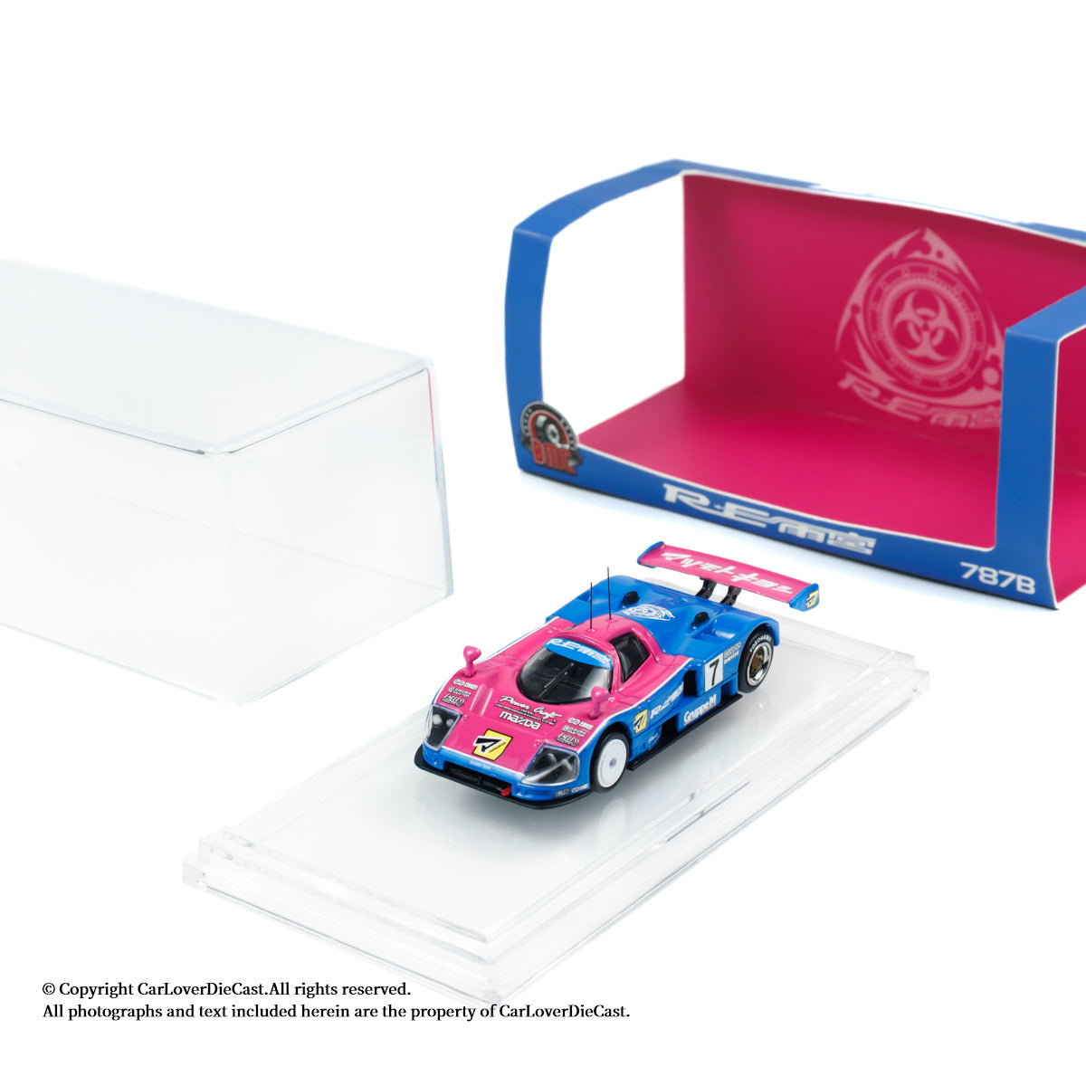 BM Creations x CLDC CarBook Vol. 7 BM Creations 1:64 Mazda 787B X RE Amemiya with Magazine (English Version)