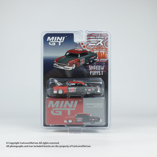Mini GT 1:64 Lincoln Capri Hot Rod 1954 "Shadow Puppet" MINI GT x MIZU Diecast 2024 Blister Packing (MGT00874-BL)