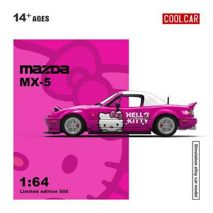 Cool.Car 1:64 Mazda MX-5 Hello Kitty Dark Pink Edition