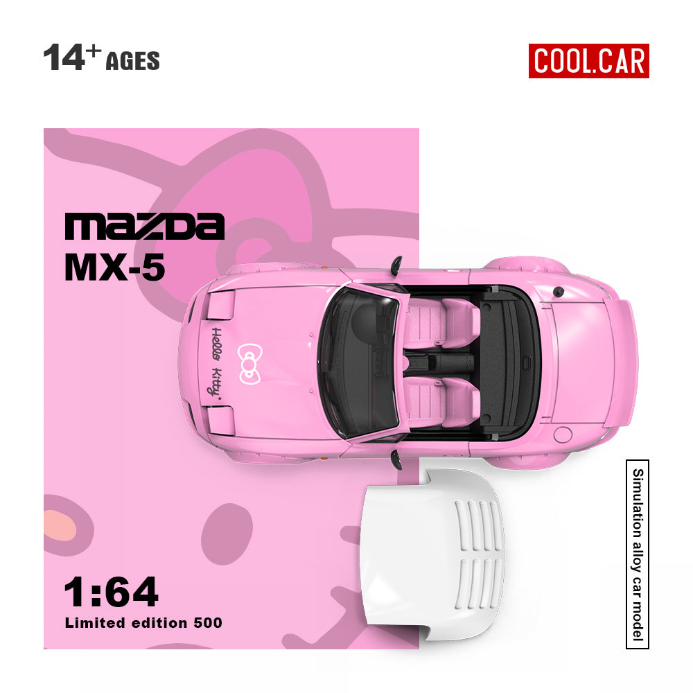 Cool.Car 1:64 Mazda MX-5 Hello Kitty Light Pink Edition