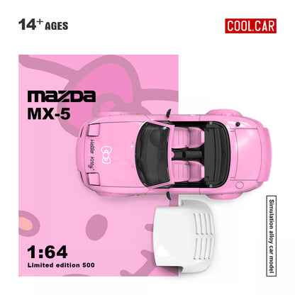 Cool.Car 1:64 Mazda MX-5 Hello Kitty Light Pink Edition