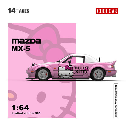 Cool.Car 1:64 Mazda MX-5 Hello Kitty Light Pink Edition