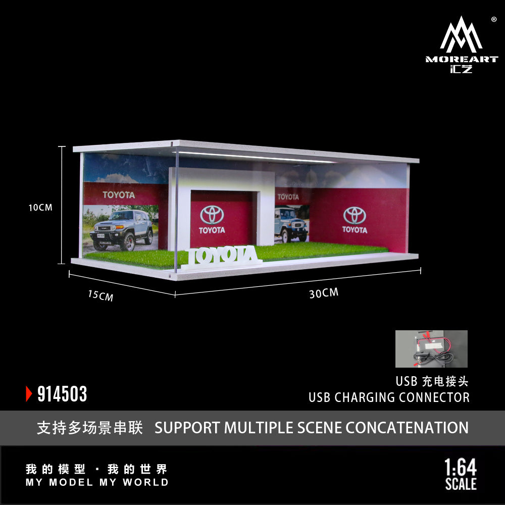 MoreArt 1/64 Honda Assembly Showroom Diorama with LED Light