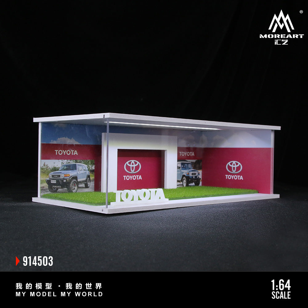 MoreArt 1/64 Toyota Assembly Showroom Diorama with LED Light