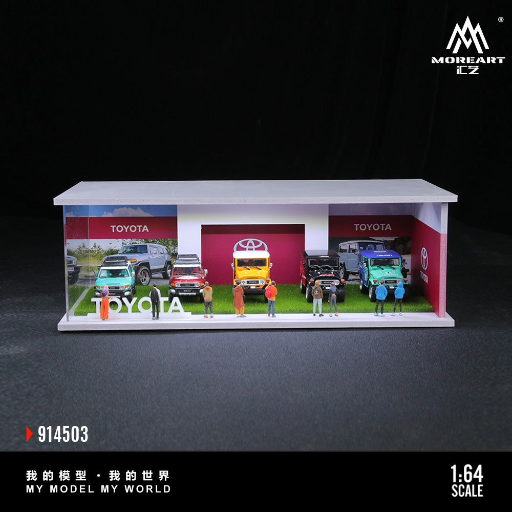 MoreArt 1/64 Toyota Assembly Showroom Diorama with LED Light