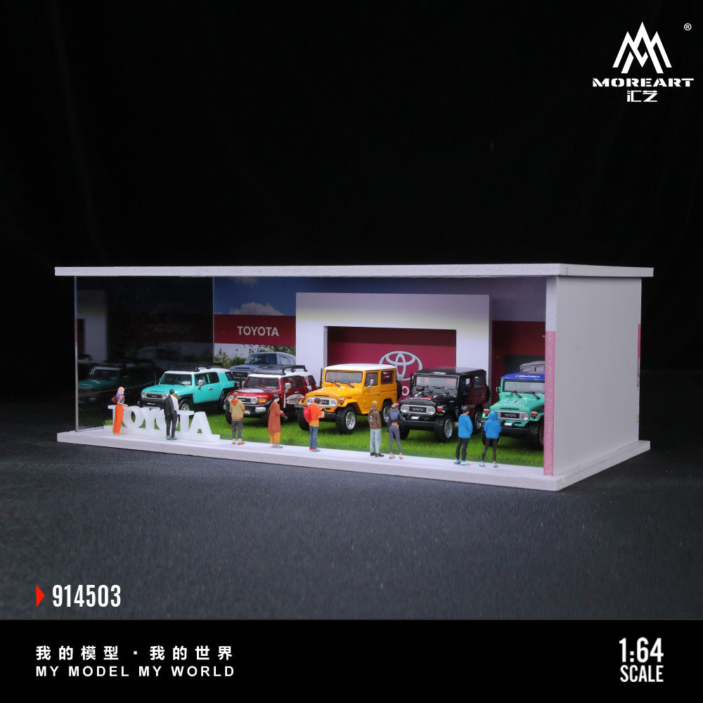 MoreArt 1/64 Toyota Assembly Showroom Diorama with LED Light
