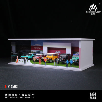 MoreArt 1/64 Toyota Assembly Showroom Diorama with LED Light