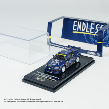 INNO64 1:64 NISSAN SKYLINE GT-R (R34) #3 ENDLESS ADVAN 2002 (IN64-R34-STS02W)