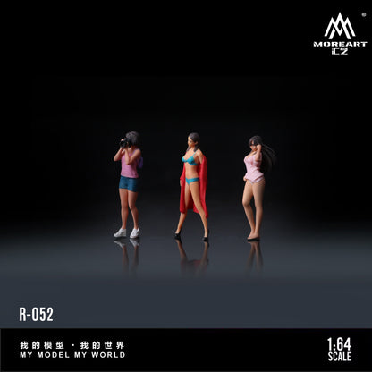 MoreArt 1:64 Photography Model Girls Doll Set (3 Figures Set)