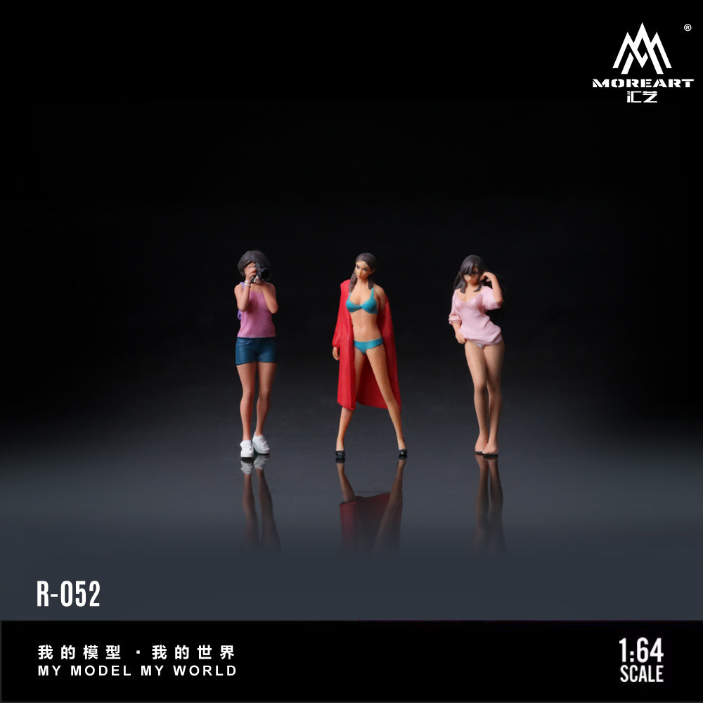 MoreArt 1:64 Photography Model Girls Doll Set (3 Figures Set)