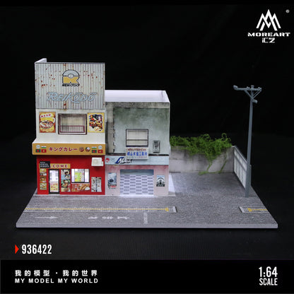 MoreArt 1:64 Japanese Curry  Restaurant Scene Model LED Light Diorama