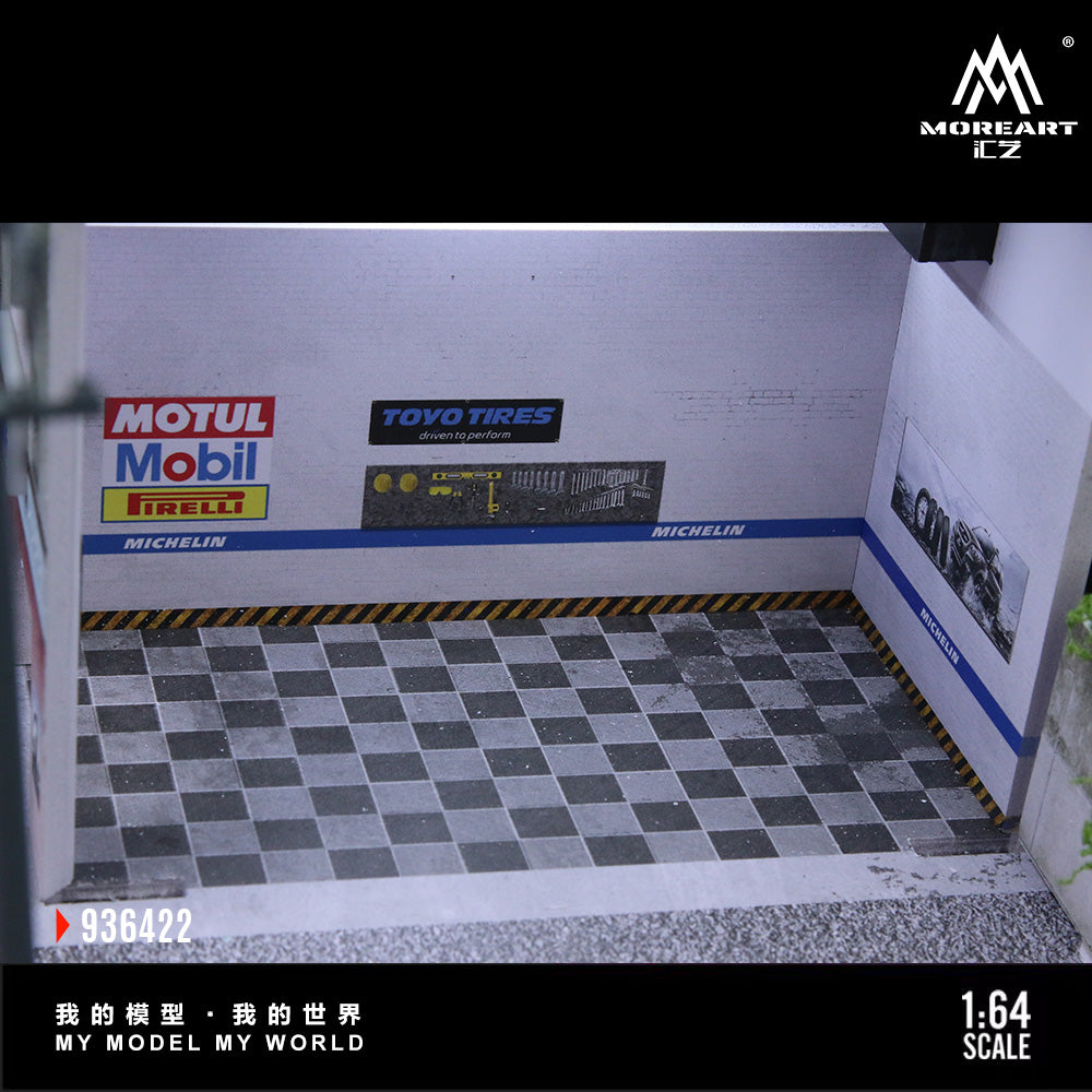 MoreArt 1:64 Japanese Curry  Restaurant Scene Model LED Light Diorama