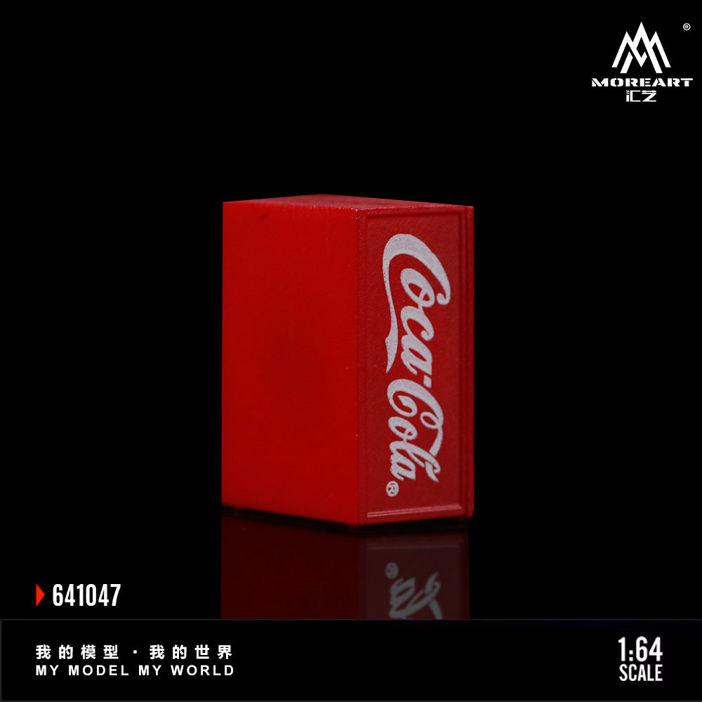 MoreArt 1:64 Coca-Cola LED Light Beverage Vending Machines (2 Machines with Magnetic Touch Switch)